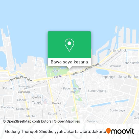 Peta Gedung Thoriqoh Shiddiqiyyah Jakarta Utara