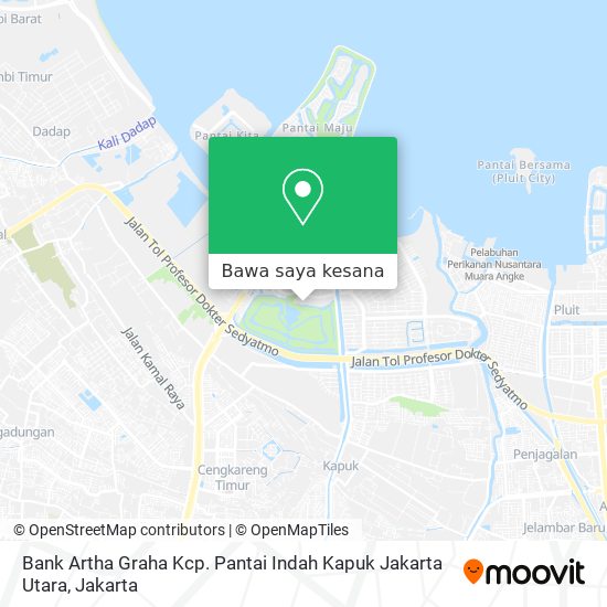 Peta Bank Artha Graha Kcp. Pantai Indah Kapuk Jakarta Utara
