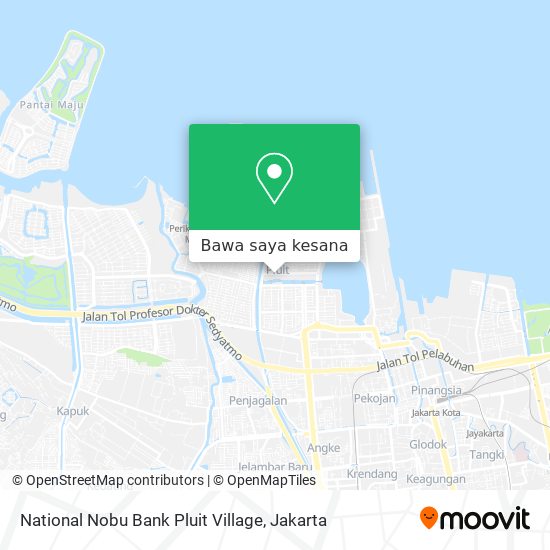 Peta National Nobu Bank Pluit Village