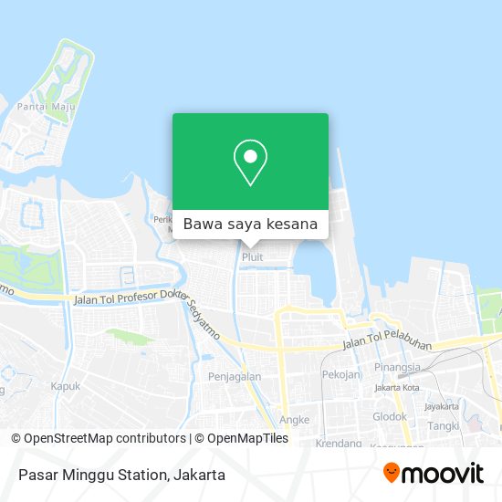 Peta Pasar Minggu Station