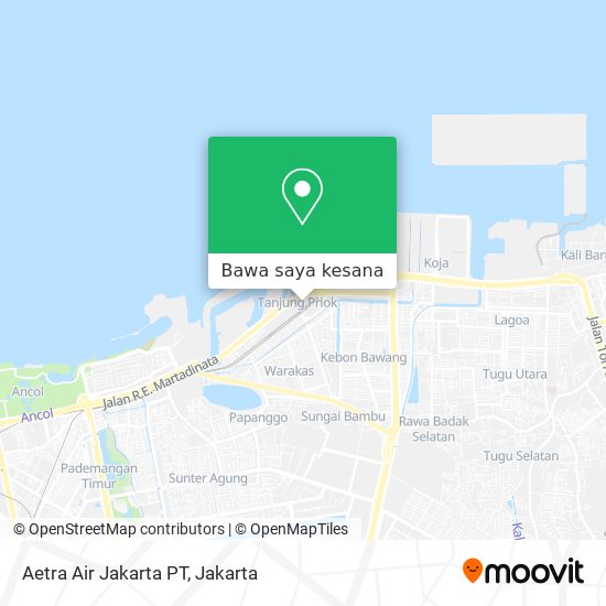 Peta Aetra Air Jakarta PT