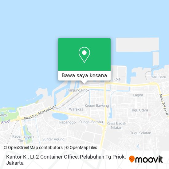 Peta Kantor Ki. Lt 2 Container Office, Pelabuhan Tg Priok