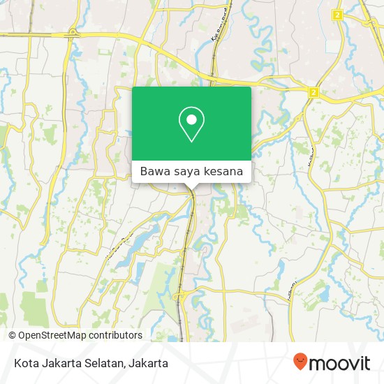 Peta Kota Jakarta Selatan