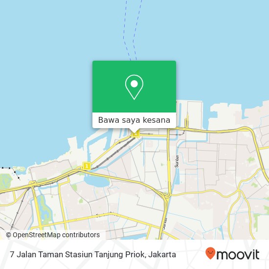 Peta 7 Jalan Taman Stasiun Tanjung Priok