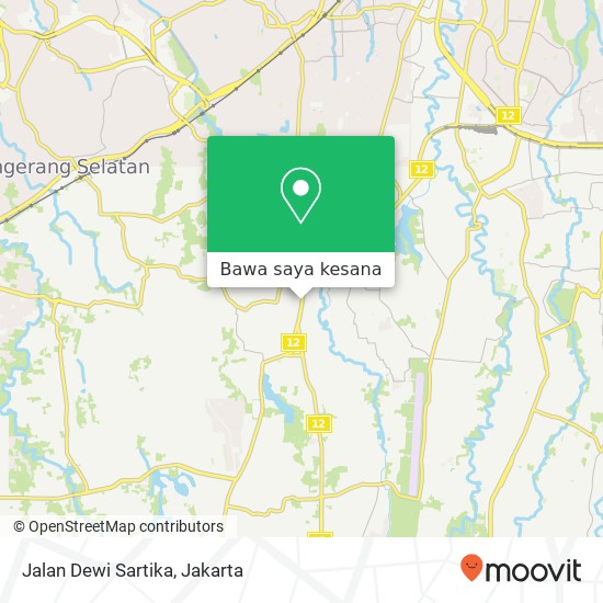 Peta Jalan Dewi Sartika