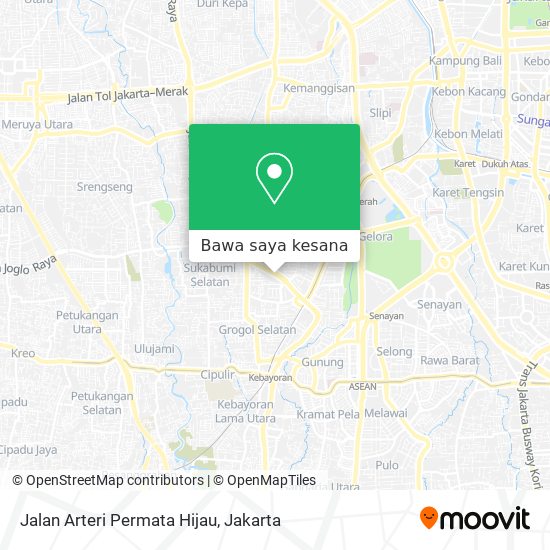 Peta Jalan Arteri Permata Hijau