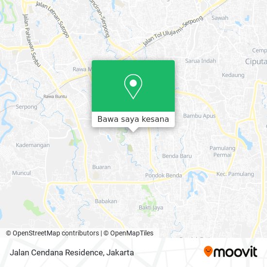Peta Jalan Cendana Residence