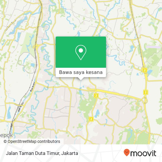 Peta Jalan Taman Duta Timur