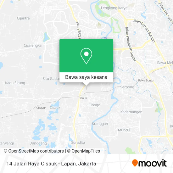 Peta 14 Jalan Raya Cisauk - Lapan