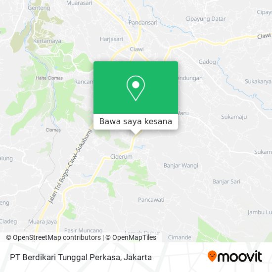 Peta PT Berdikari Tunggal Perkasa