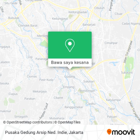 Peta Pusaka Gedung Arsip Ned. Indie