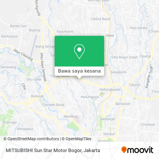 Peta MITSUBISHI Sun Star Motor Bogor