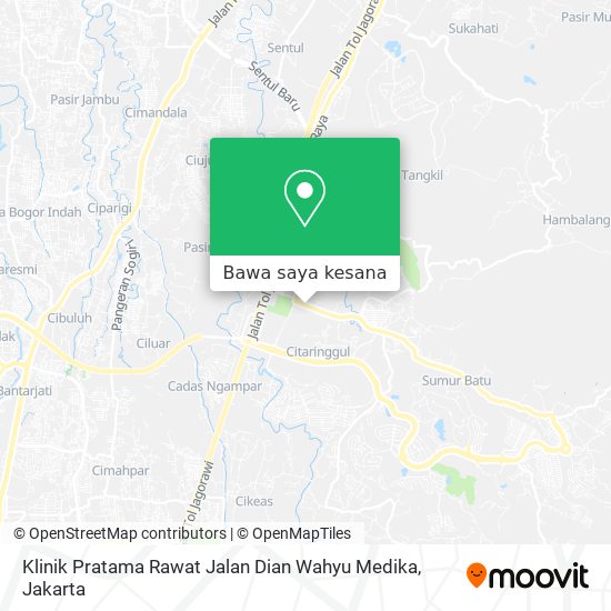 Peta Klinik Pratama Rawat Jalan Dian Wahyu Medika