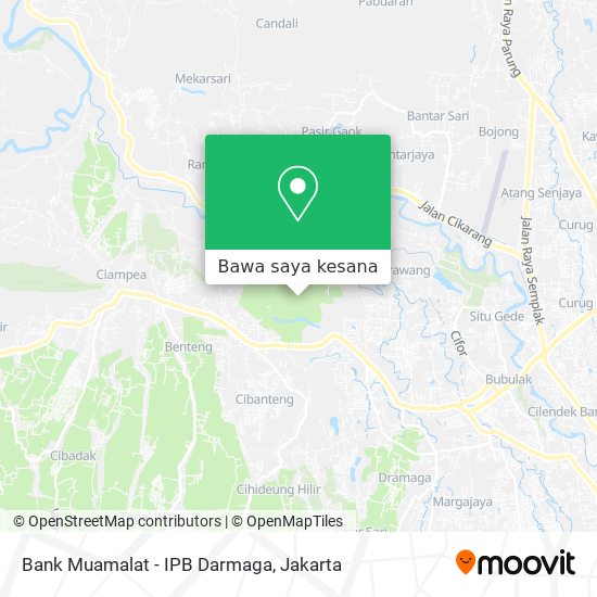 Peta Bank Muamalat - IPB Darmaga