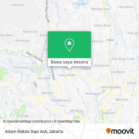 Peta Adam Bakso Sapi Asli