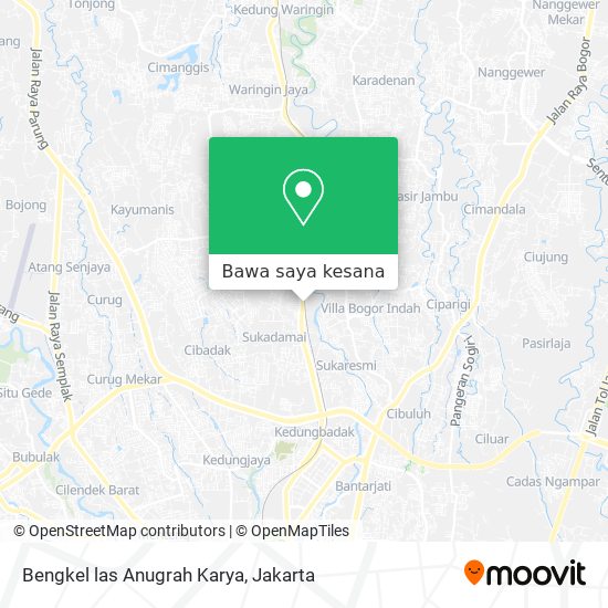 Peta Bengkel las Anugrah Karya