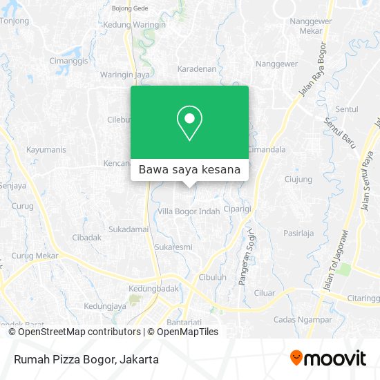 Peta Rumah Pizza Bogor