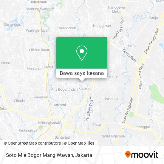 Peta Soto Mie Bogor Mang Wawan