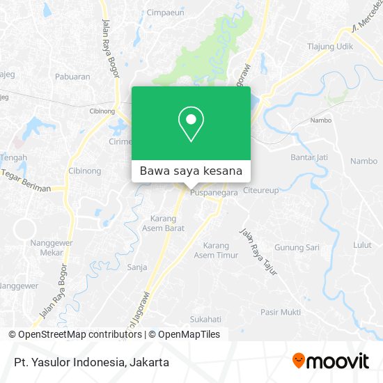 Peta Pt. Yasulor Indonesia