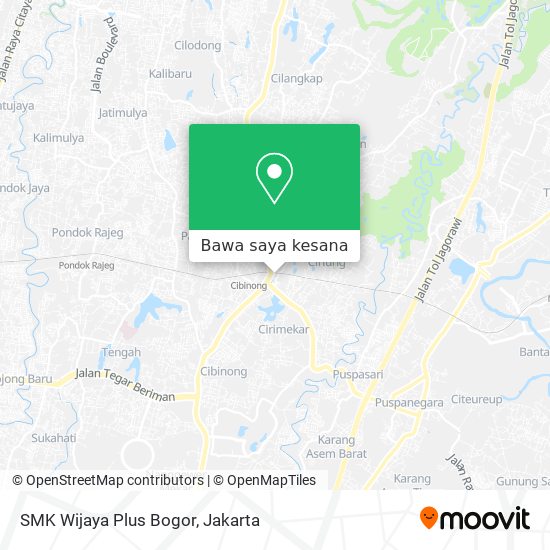 Peta SMK Wijaya Plus Bogor
