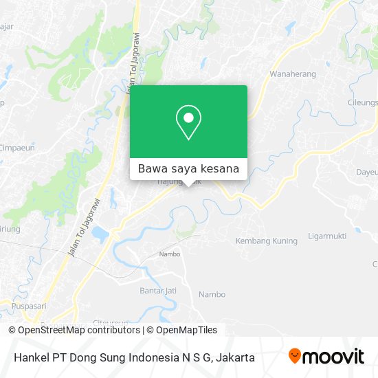 Peta Hankel PT Dong Sung Indonesia N S G