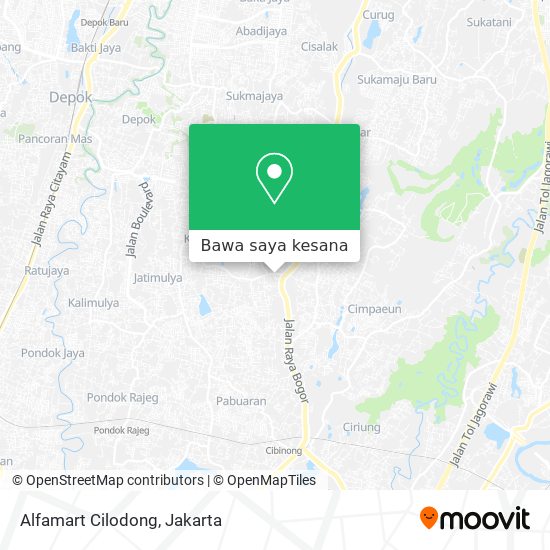 Peta Alfamart Cilodong