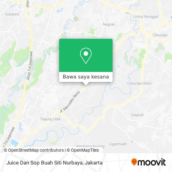 Peta Juice Dan Sop Buah Siti Nurbaya