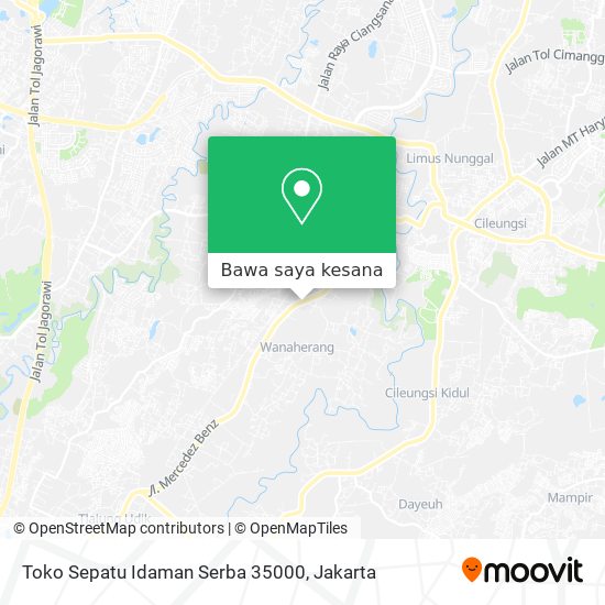 Peta Toko Sepatu Idaman Serba 35000