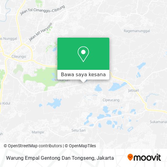 Peta Warung Empal Gentong Dan Tongseng