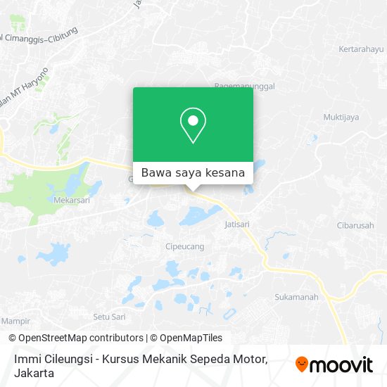 Peta Immi Cileungsi - Kursus Mekanik Sepeda Motor