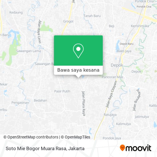Peta Soto Mie Bogor Muara Rasa