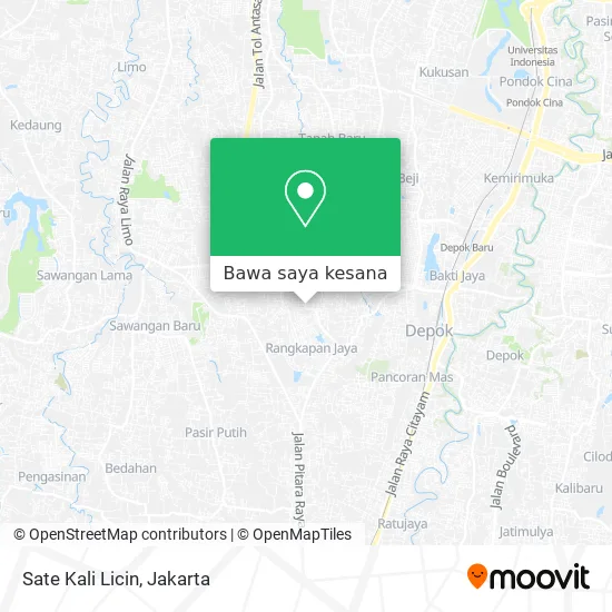 Peta Sate Kali Licin
