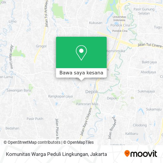 Peta Komunitas Warga Peduli Lingkungan