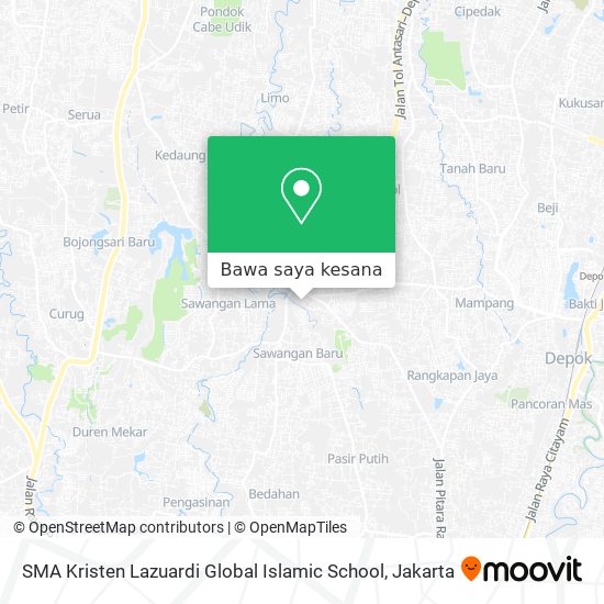 Peta SMA Kristen Lazuardi Global Islamic School