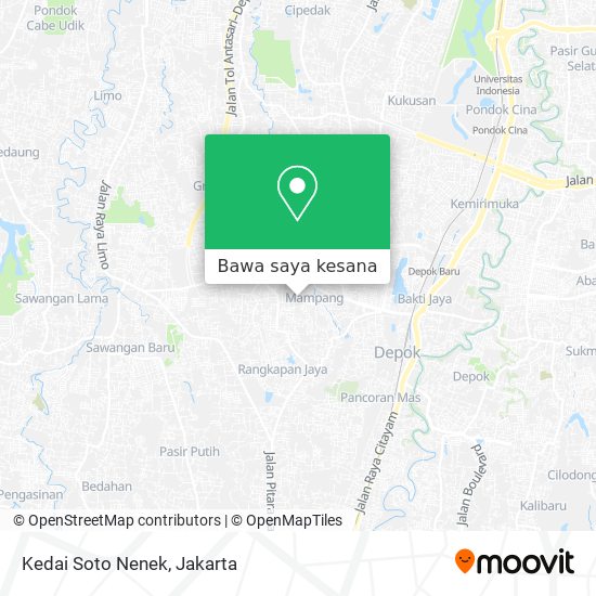 Peta Kedai Soto Nenek