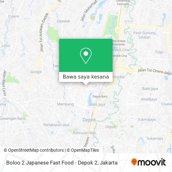 Peta Boloo 2 Japanese Fast Food - Depok 2