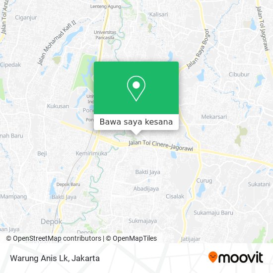 Peta Warung Anis Lk