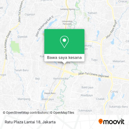 Peta Ratu Plaza Lantai 18