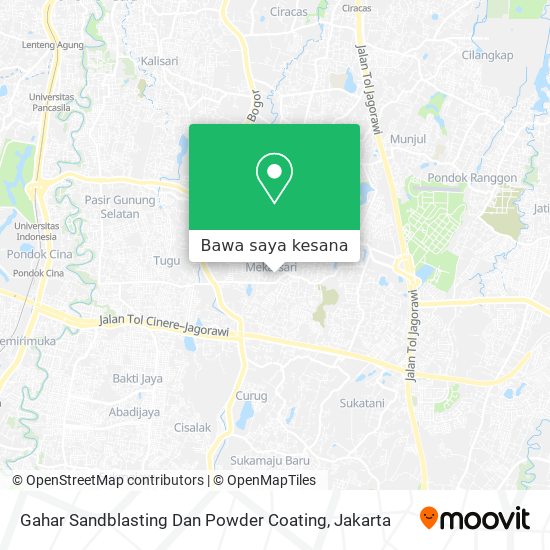 Peta Gahar Sandblasting Dan Powder Coating