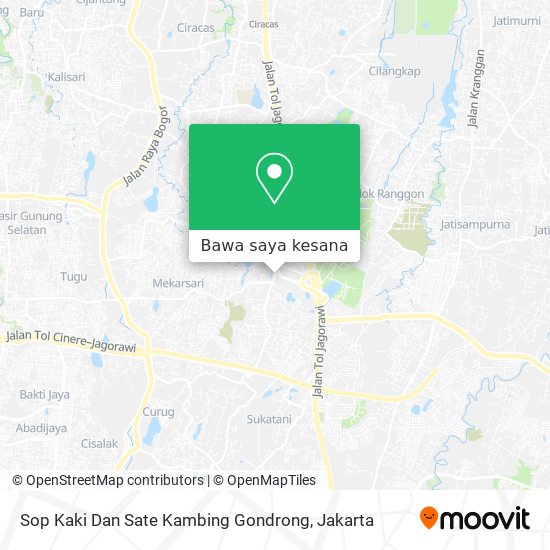 Peta Sop Kaki Dan Sate Kambing Gondrong