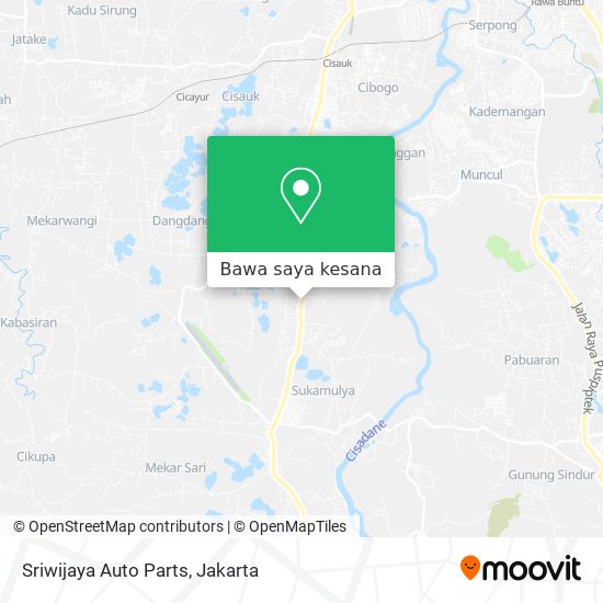 Peta Sriwijaya Auto Parts