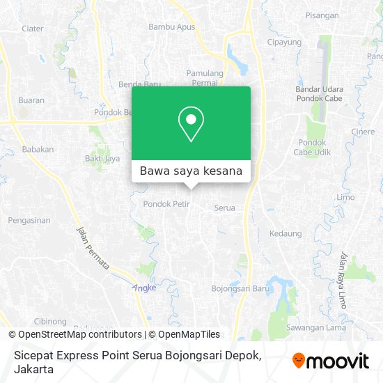 Peta Sicepat Express Point Serua Bojongsari Depok