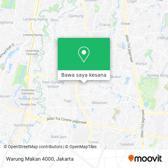 Peta Warung Makan 4000