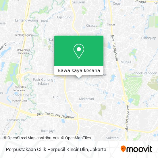 Peta Perpustakaan Cilik Perpucil Kincir Ulin