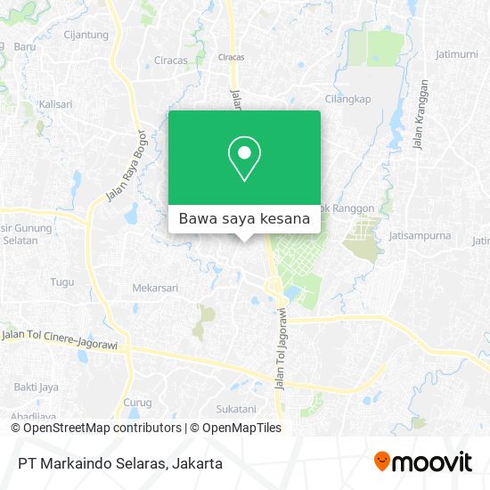 Peta PT Markaindo Selaras