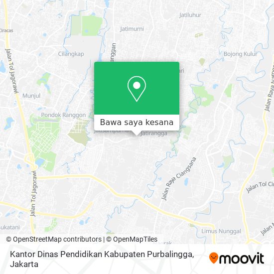 Peta Kantor Dinas Pendidikan Kabupaten Purbalingga
