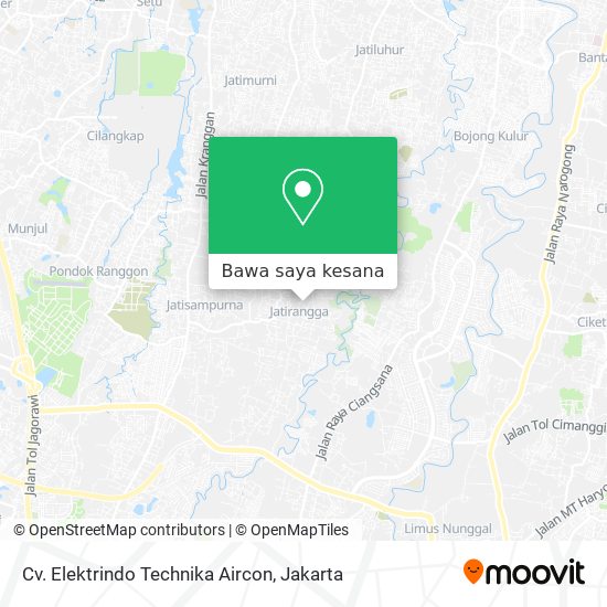 Peta Cv. Elektrindo Technika Aircon