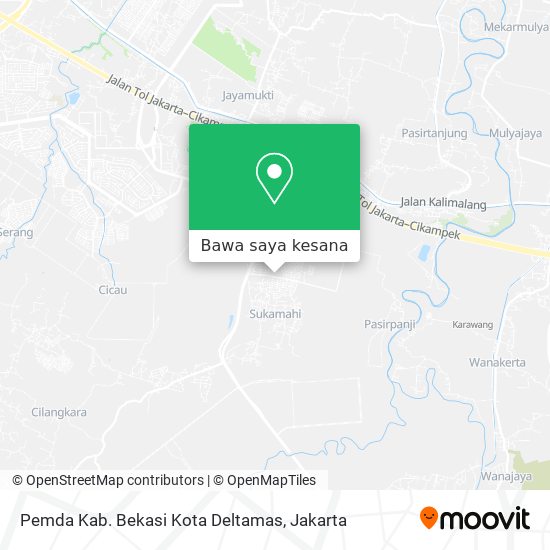 Peta Pemda Kab. Bekasi Kota Deltamas