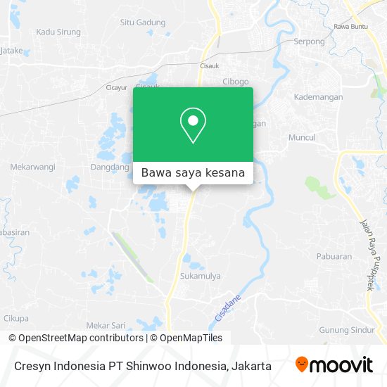Peta Cresyn Indonesia PT Shinwoo Indonesia
