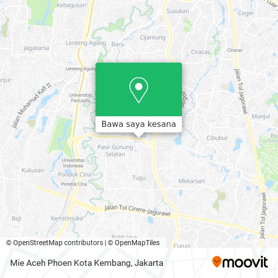 Peta Mie Aceh Phoen Kota Kembang
